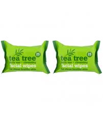 Tea Tree Hygiene Cleansing Facial / Hands Wipes 2 x 25 pcs